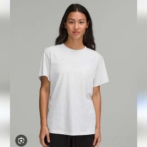 Lululemon All Yours Cotton T-Shirt Heathered Core Ultra Light Grey 0